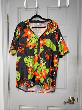 Baltimore Orioles Hawaiian Shirt Size M Bird Black SGA 2021 Baseball